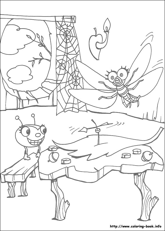 Miss Spider coloring picture